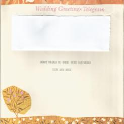 wedding telegram 1976 inside right